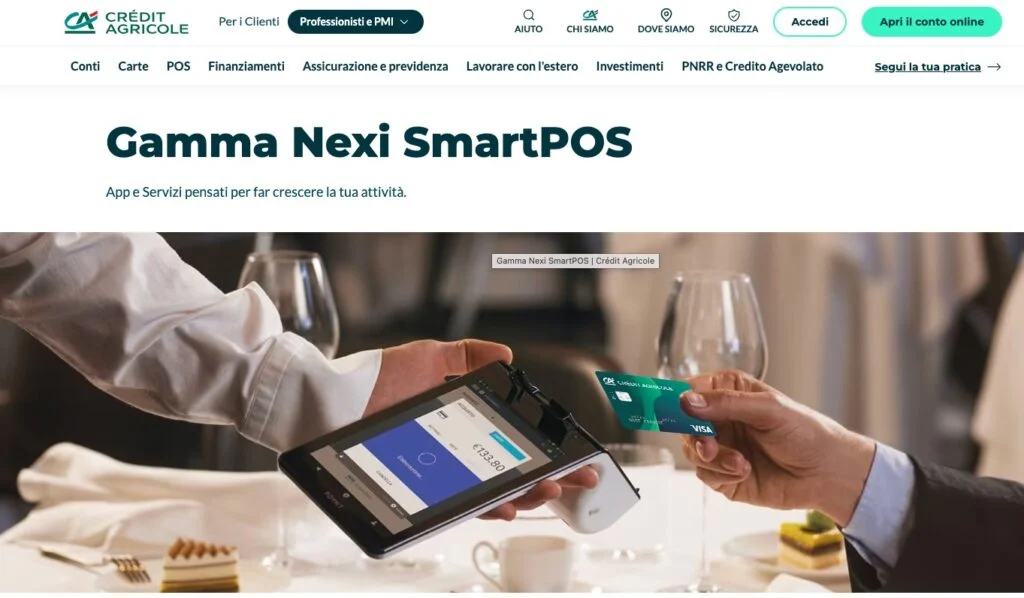 POS Nexi Credit Agricole