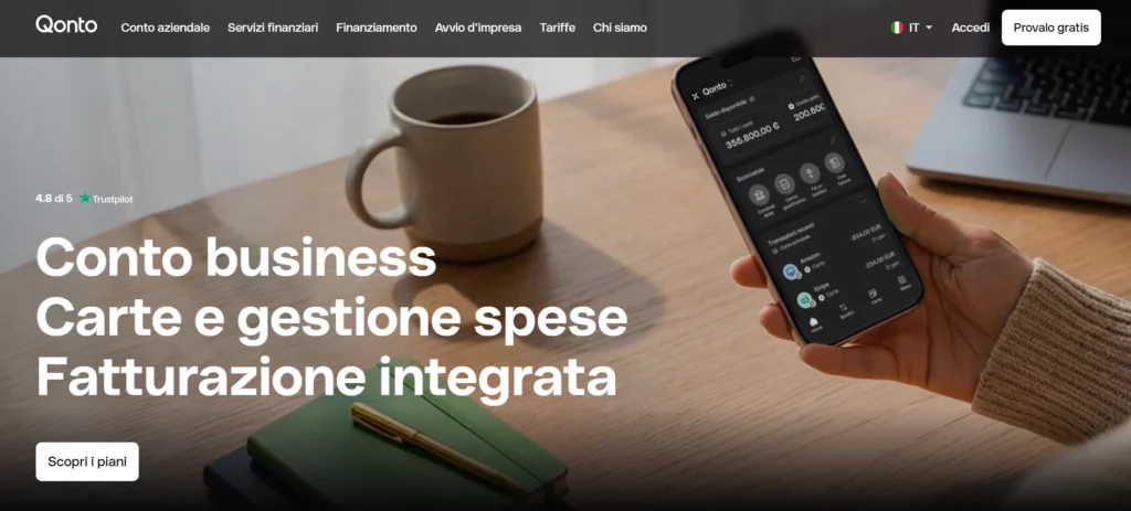 qonto apertura conto italia