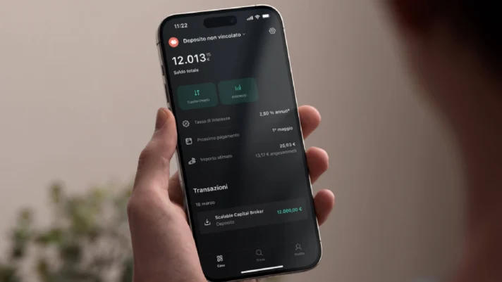 Scalable Capital, arriva il conto deposito non vincolato: tasso al 2,50%