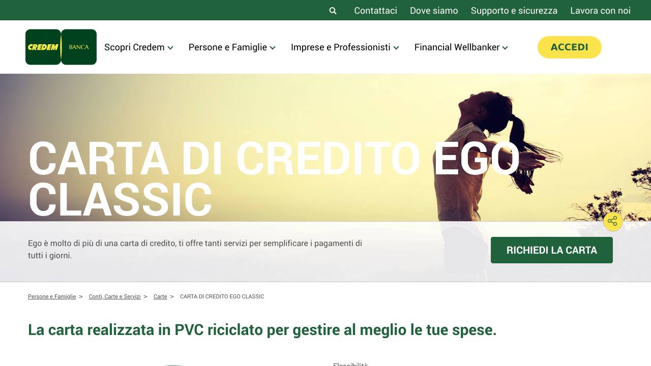 Homepage Ego Classic Credem