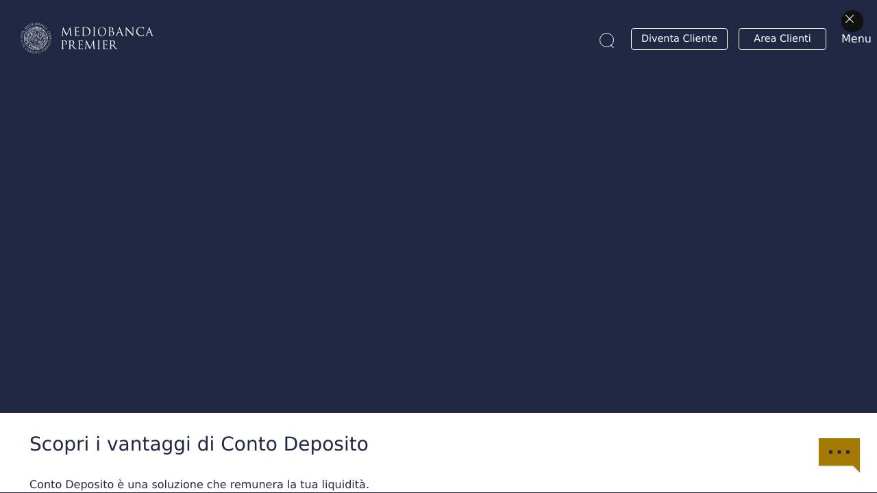 Homepage Conto deposito Mediobanca Premier