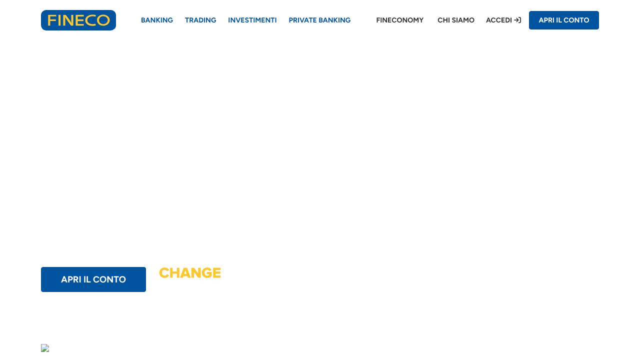 Homepage Conto Fineco Max