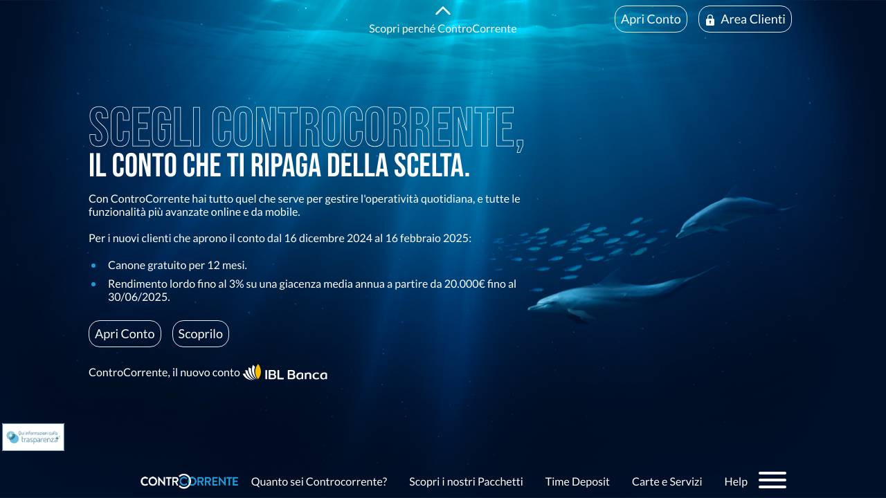 Homepage Controcorrente Semplice