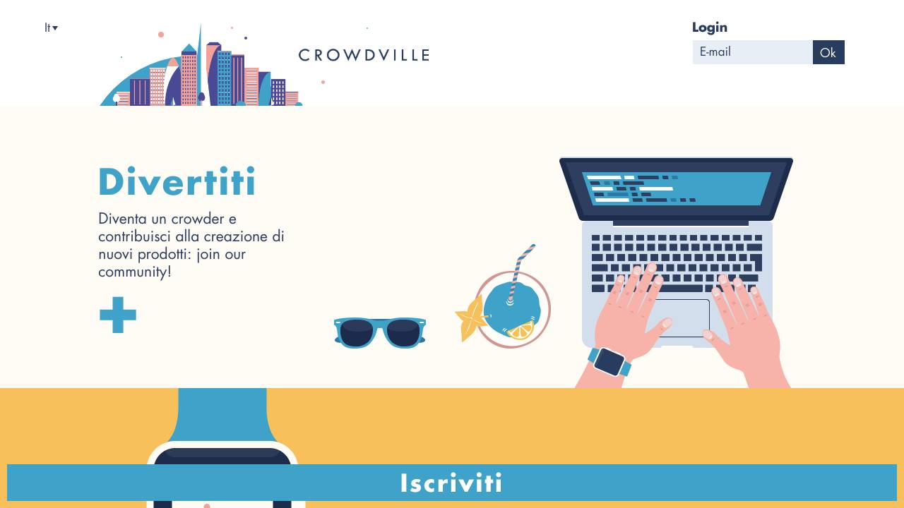 Homepage Crowdville