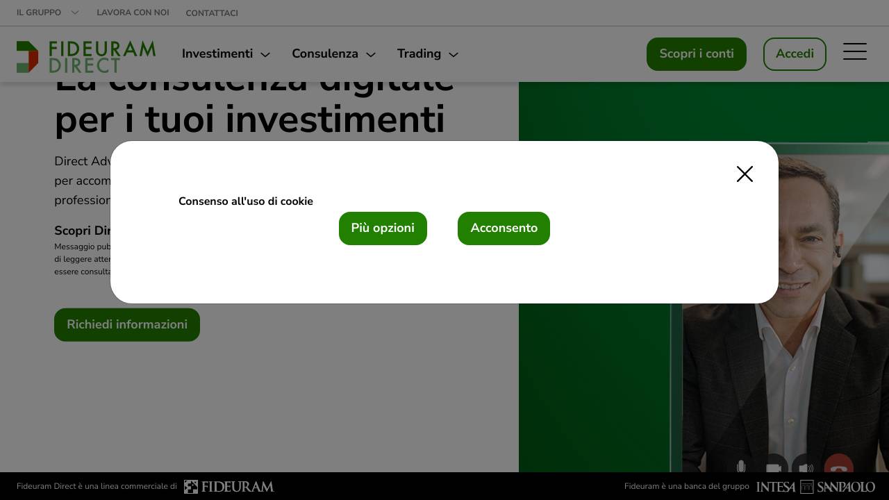 Homepage Fideuram Cash Deposit