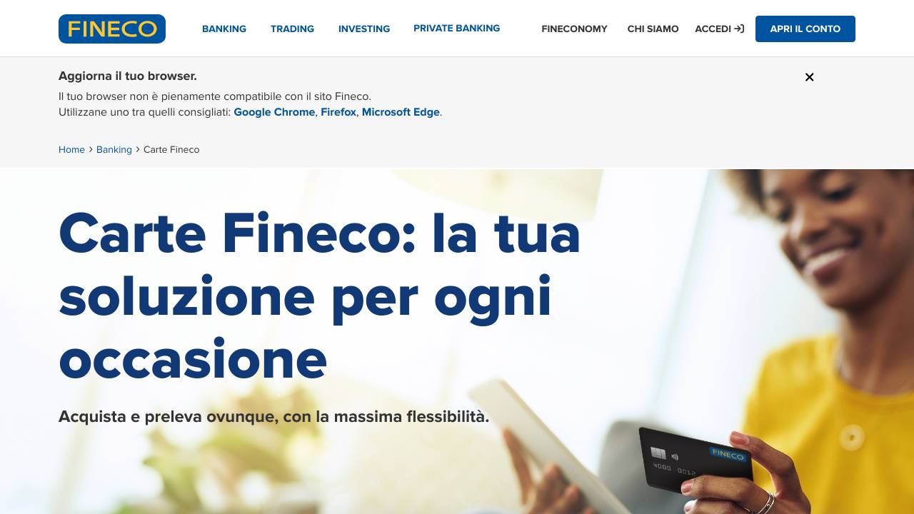 Homepage Fineco Gold World