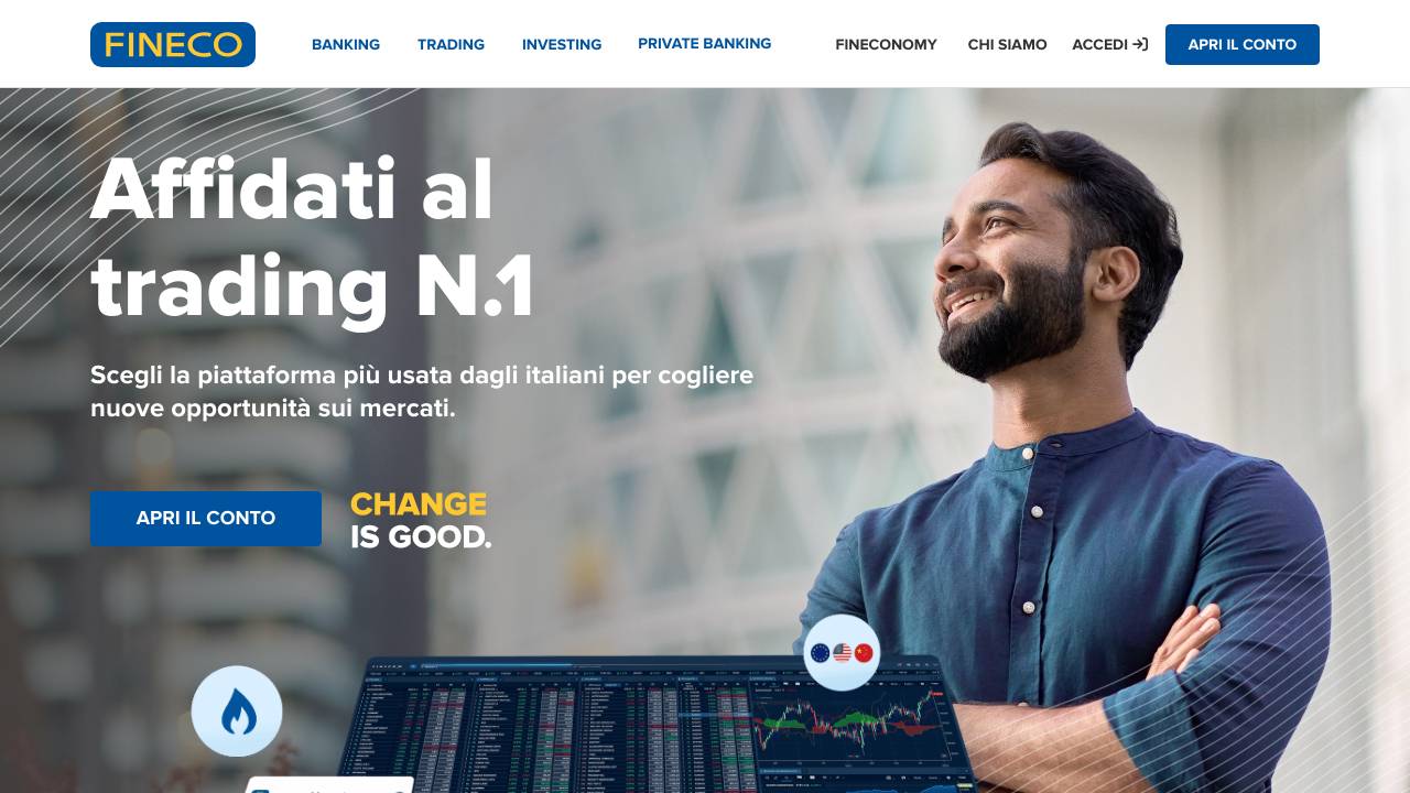 Homepage Fineco Trading