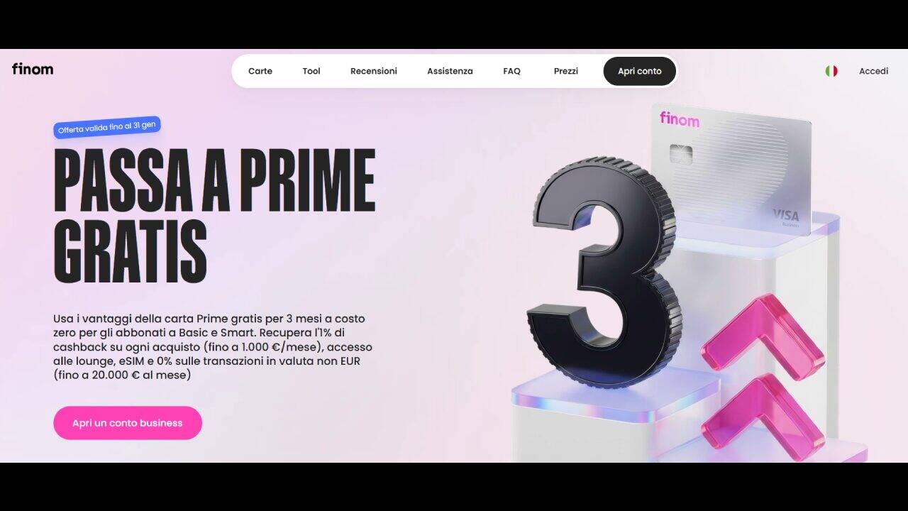 Homepage Finom Smart