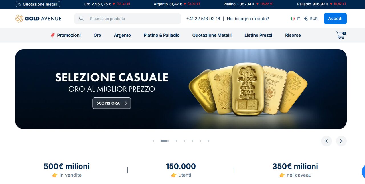 Homepage Gold Avenue