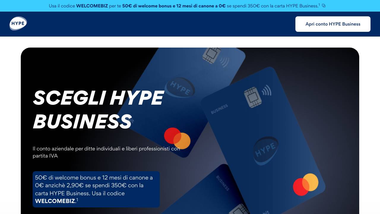 Homepage HYPE Business