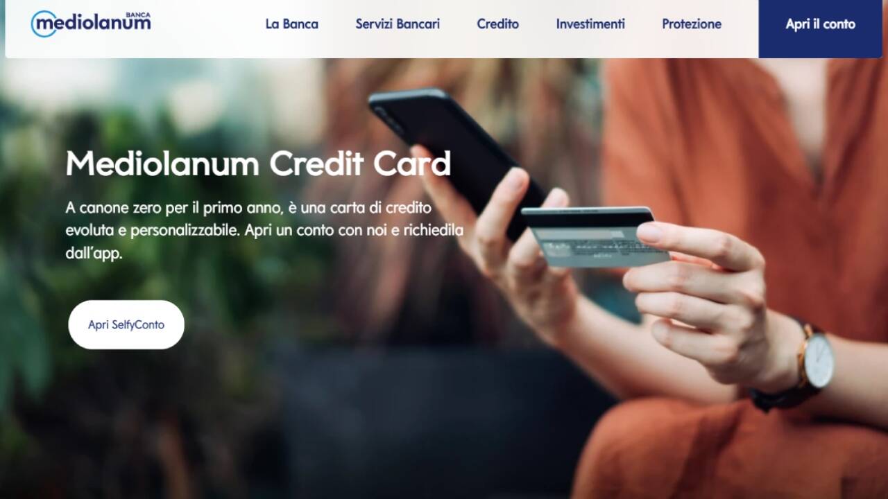 Homepage Mediolanum Credit Card
