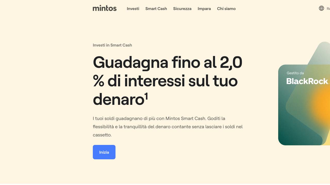 Homepage Mintos Smart Cash