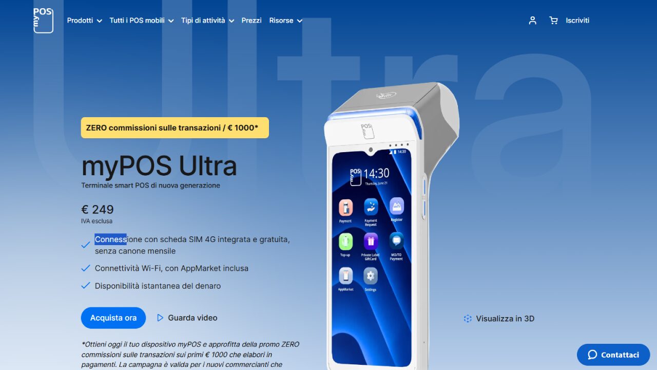 Homepage MyPOS Ultra