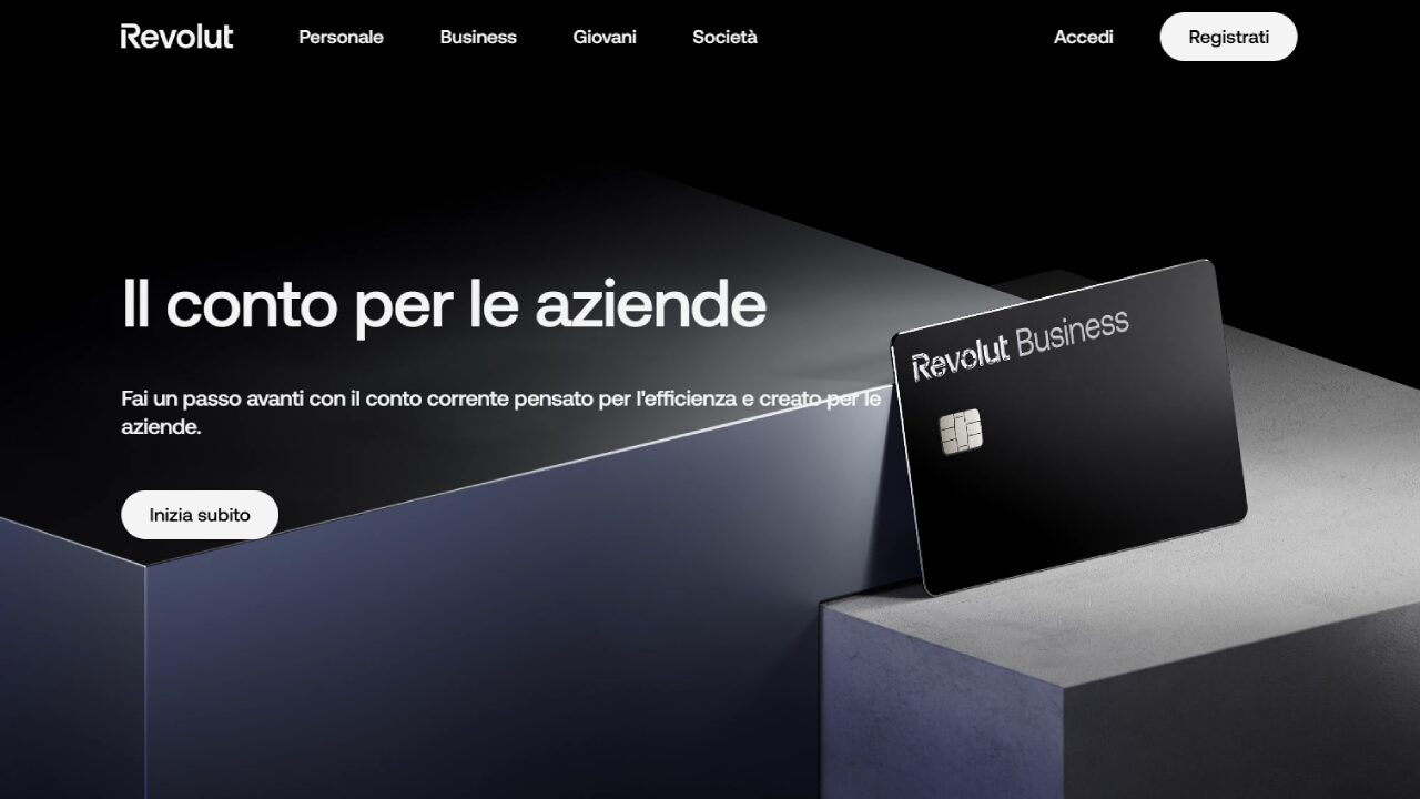 Homepage Revolut Business Basic