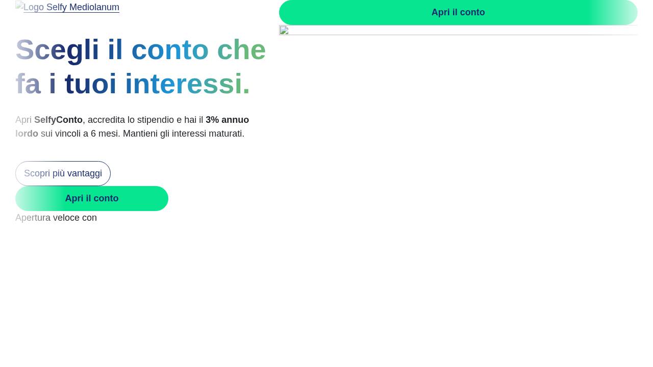 Homepage SelfyConto