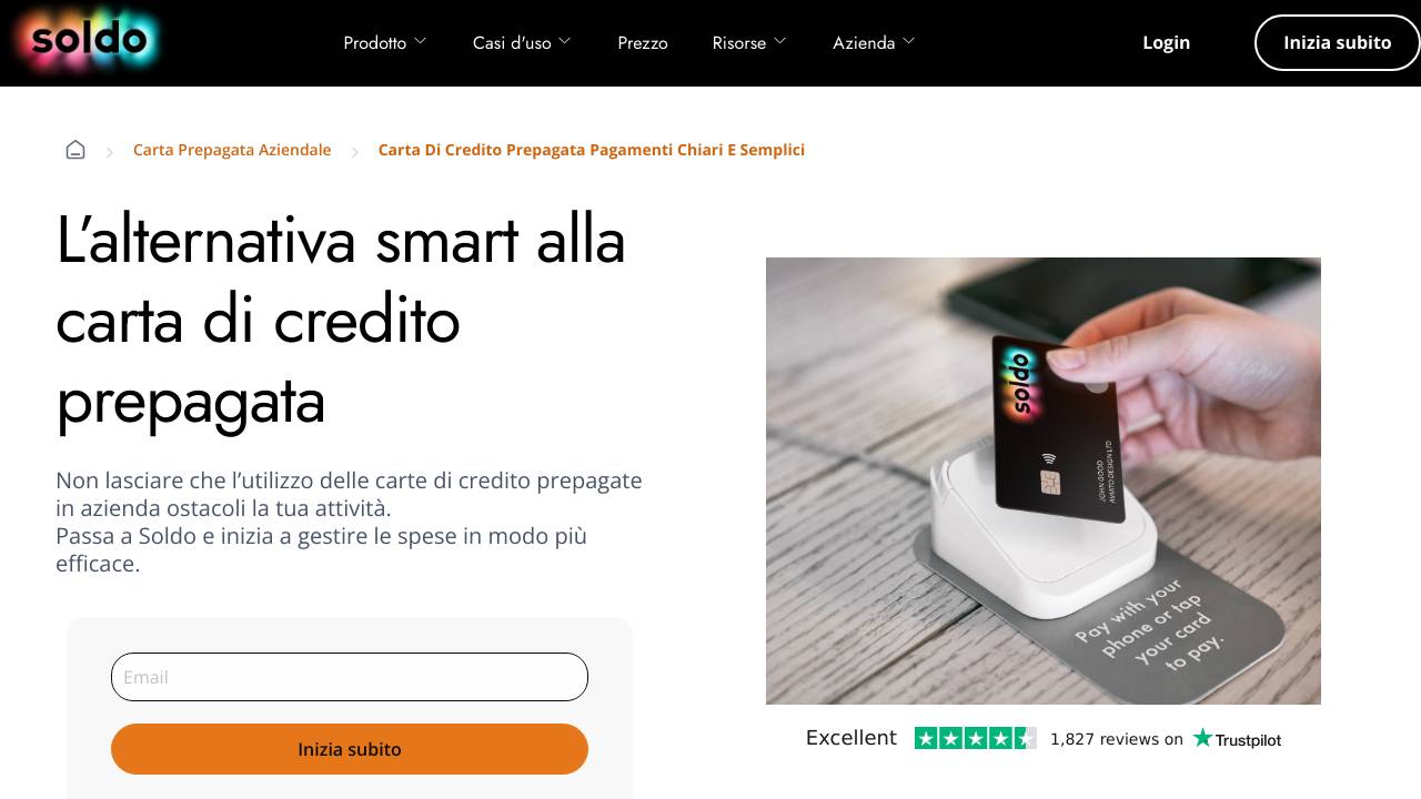 Homepage Soldo Carta