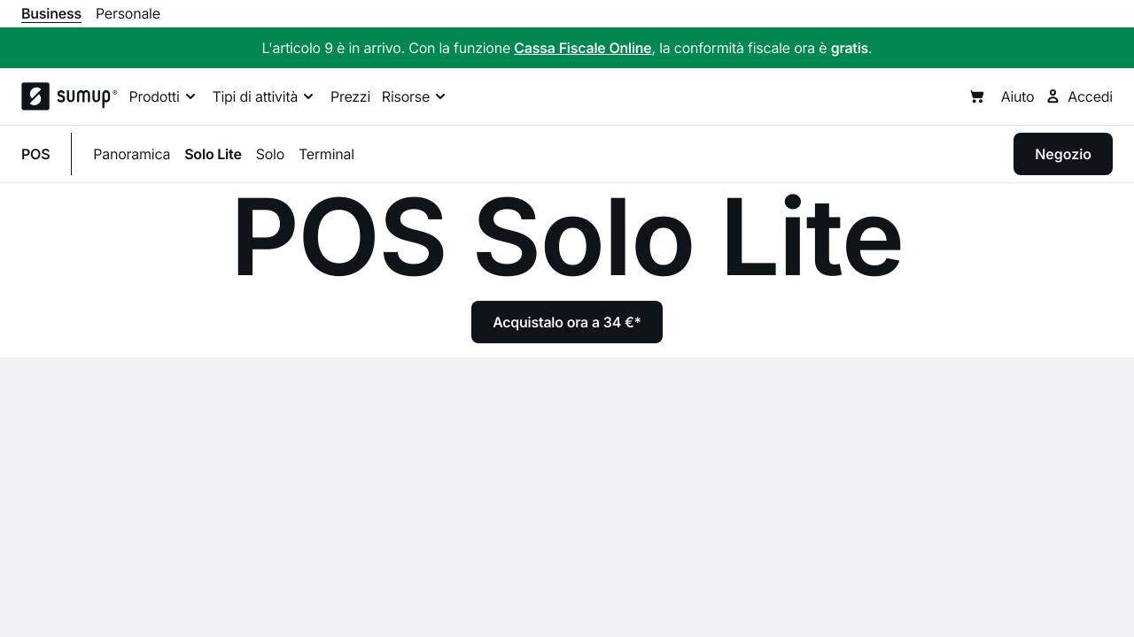 Homepage SumUp Solo Lite