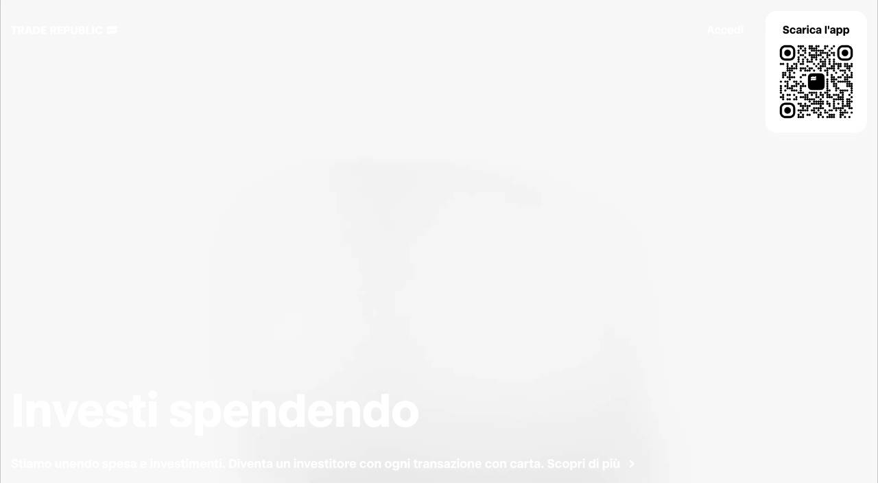 Homepage Trade Republic Carta