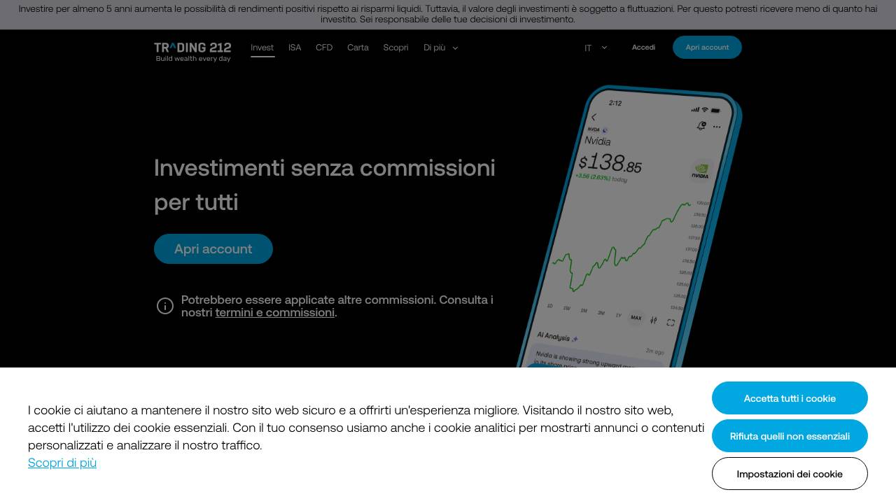 Homepage Trading 212