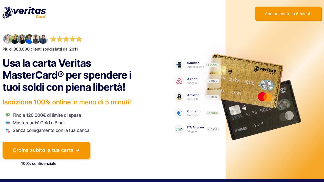 Homepage Veritas Card