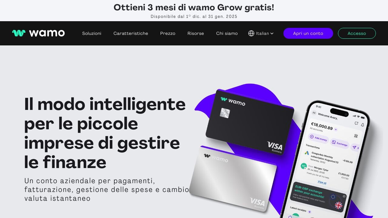 Homepage Wamo Freemium