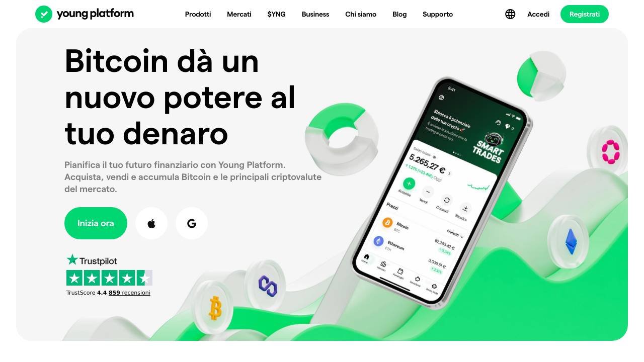 Homepage Young Platform