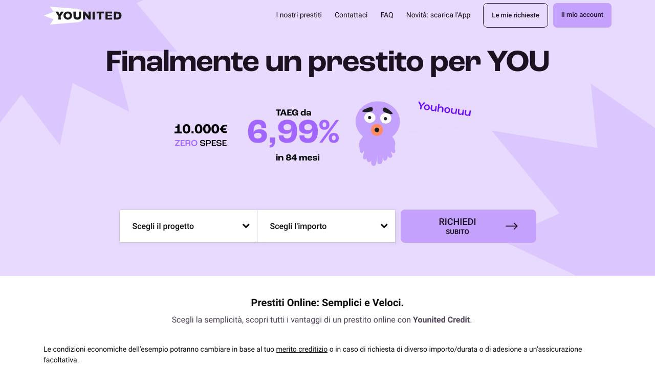 Homepage Younited Credit